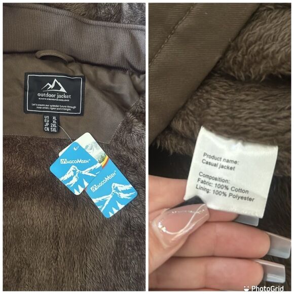 NWT Mens Winter Jacket Military Cargo Bomber Hooded Tactical Zip Sherpa - Picture 12 of 13